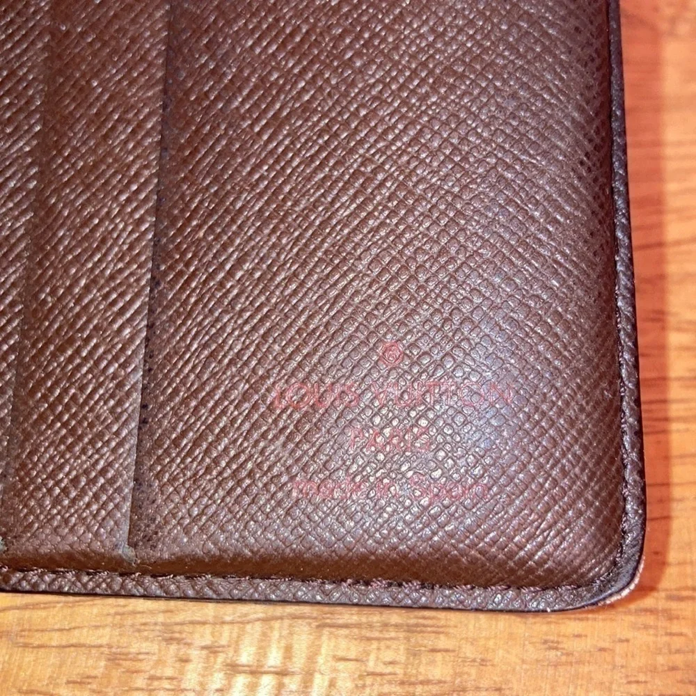 Louis vuitton damier ebene billfold wallet 6 credit card slots